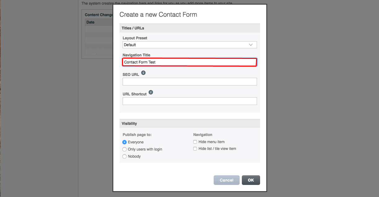 diagram for contact form step three